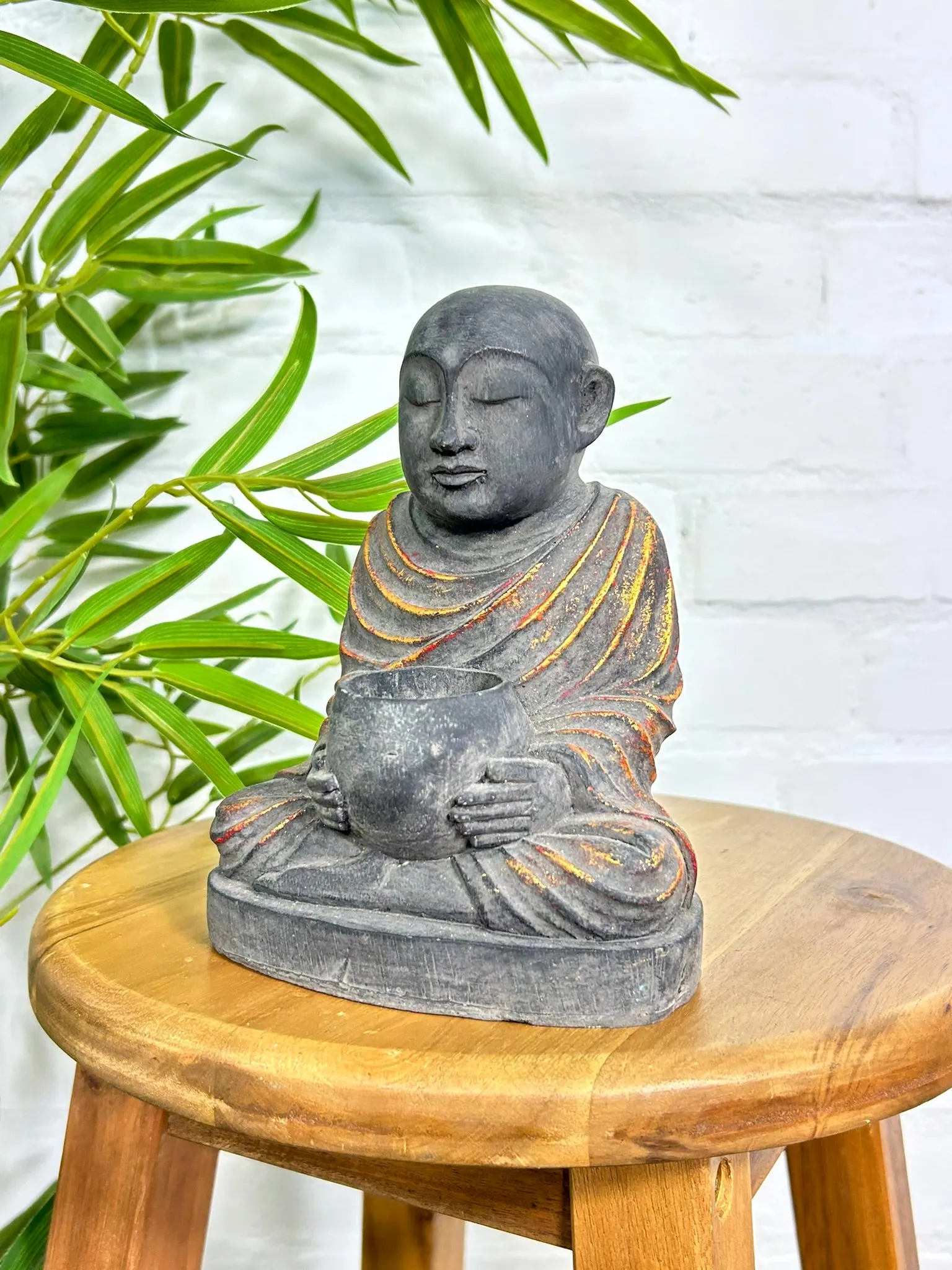 Monk Candle Holder