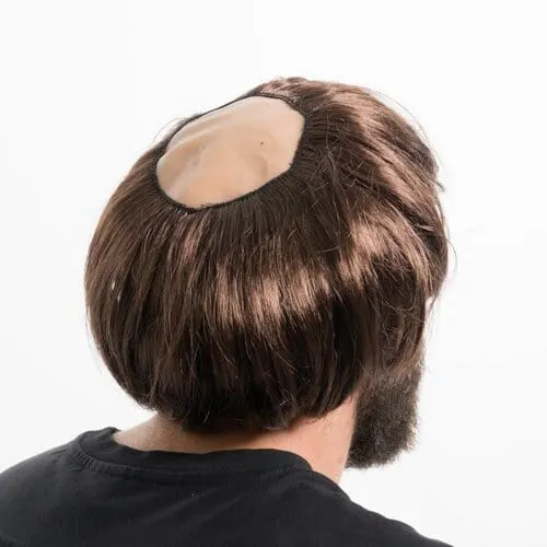 Monk Wig Brown Adult Costume Hair Accessory