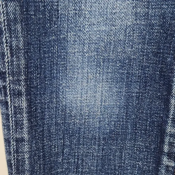 Moussy Vintage High Rise Tapered Slim Leg Cropped Ankle Jeans Medium Wash 25