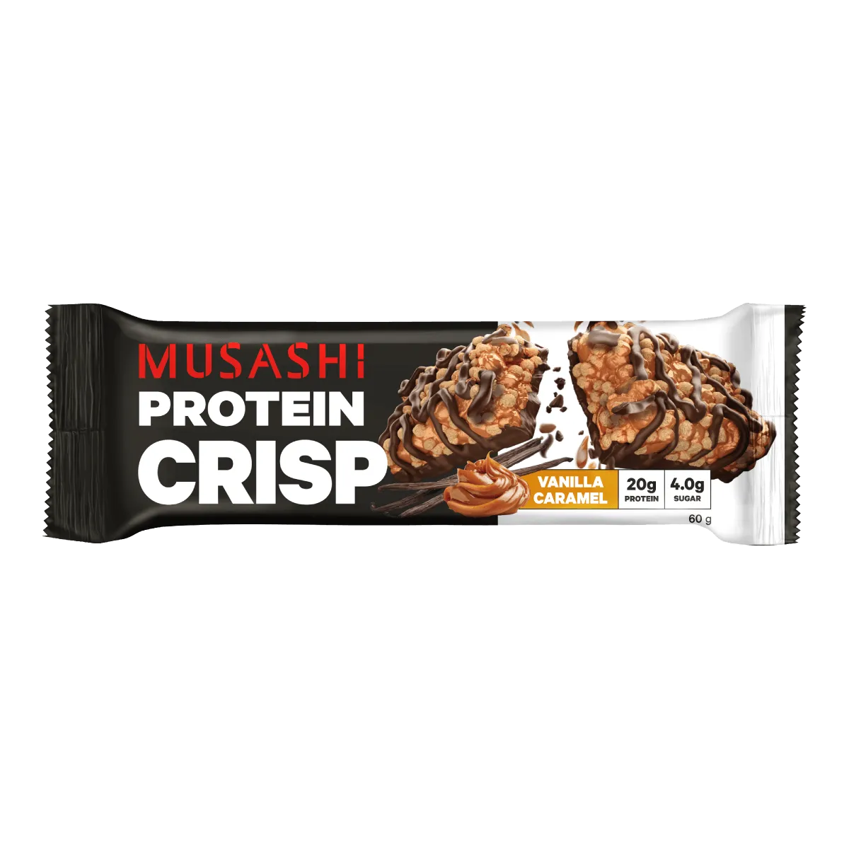 Musashi Protein Crisp Bar Vanilla Caramel 60g