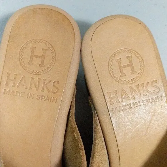 Nala leather mule wedge sandal by Hanks 36/6 US