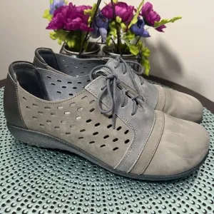 Naot Lalo Perforated Oxford Sneaker Grey