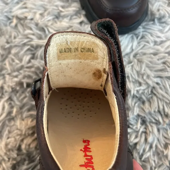 Naturino Brown Leather Oxford Shoes