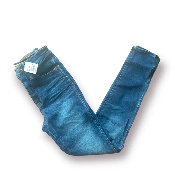 NEW $135 MADEWELL High Rise Ankle Skinny Jeans Denim Medium Wash Size 25