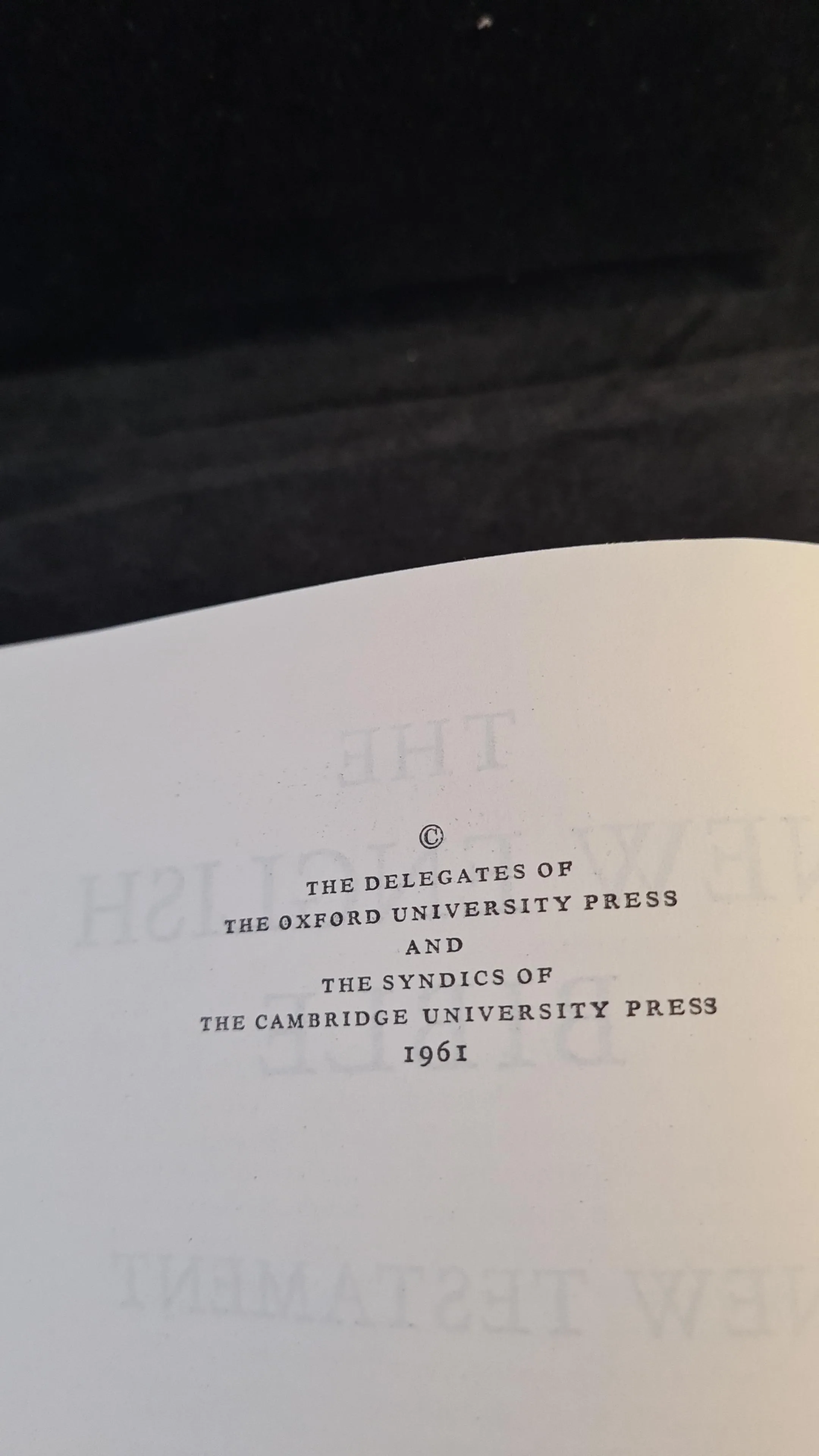New English Bible, Oxford University Press, 1961