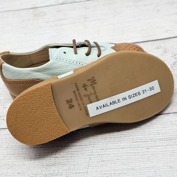 New!!  Mannela de Juan Kids Oxford Shoes Size US 8/EU 24