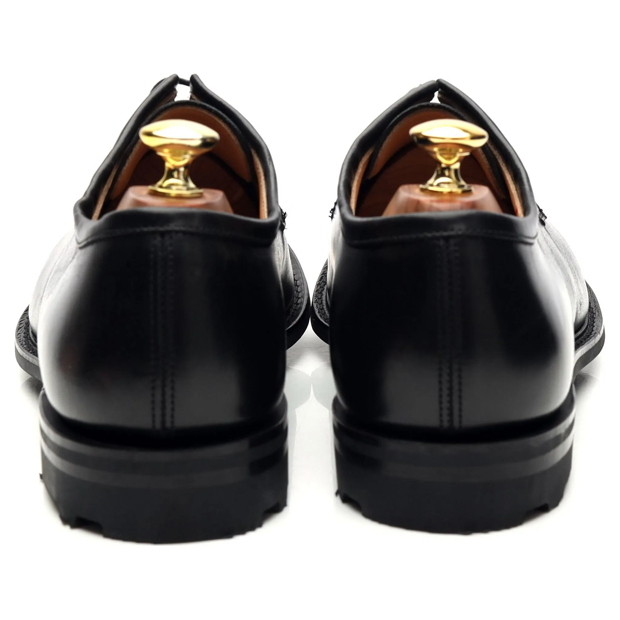 'Newbridge' Black Cordovan Leather Derby UK 8.5 F
