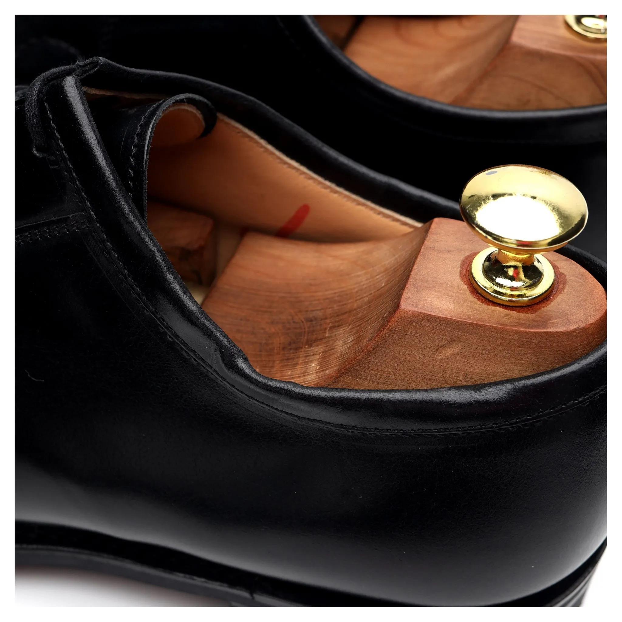 'Newbridge' Black Cordovan Leather Derby UK 8.5 F