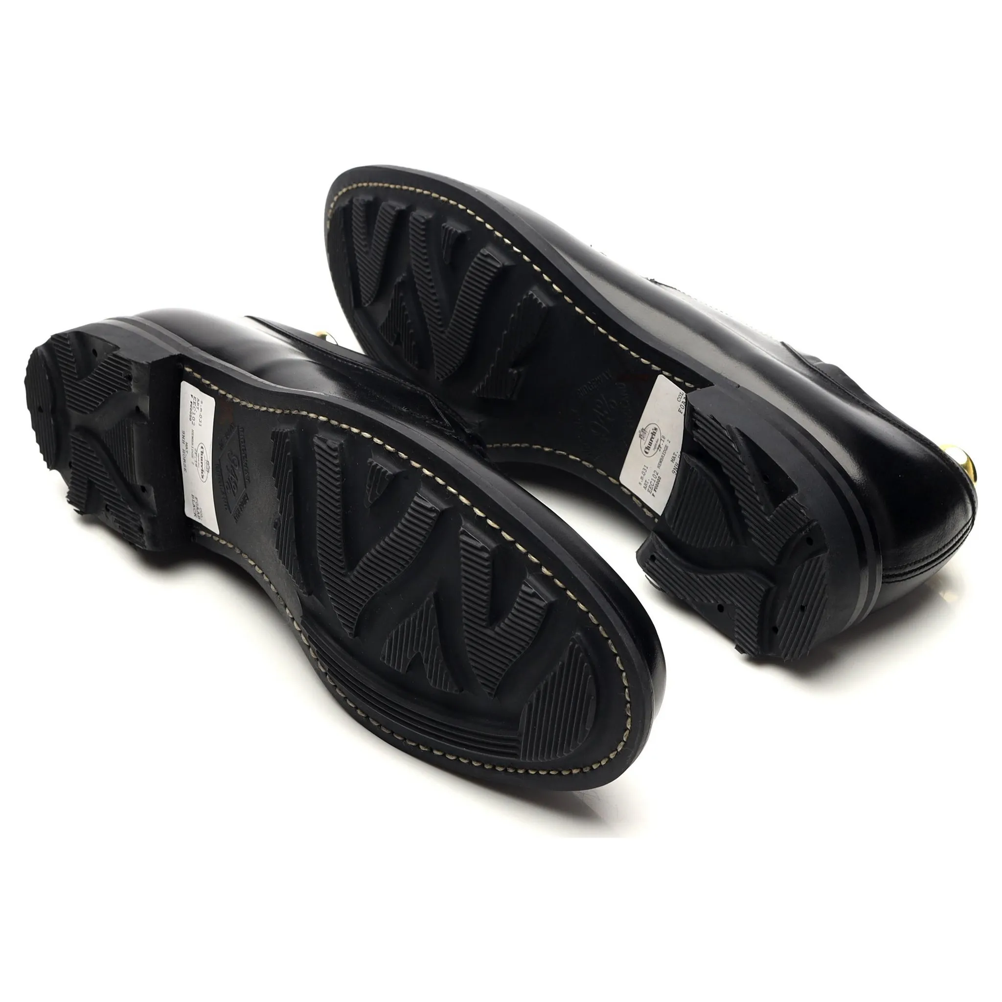 'Newbridge' Black Cordovan Leather Derby UK 8.5 F