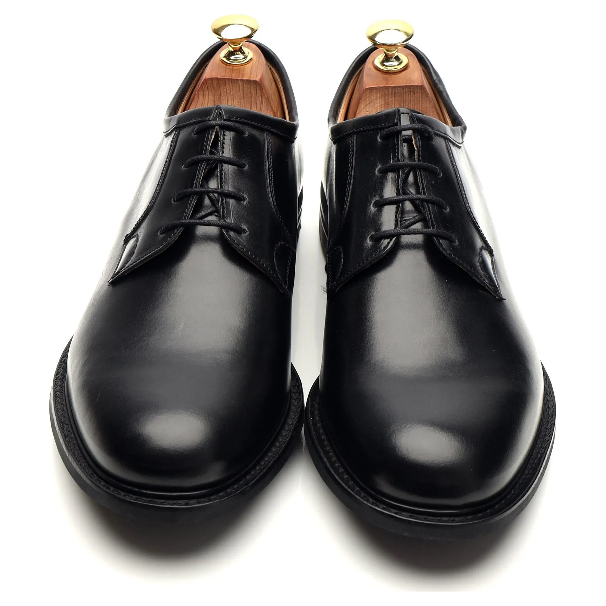 'Newbridge' Black Cordovan Leather Derby UK 8.5 F