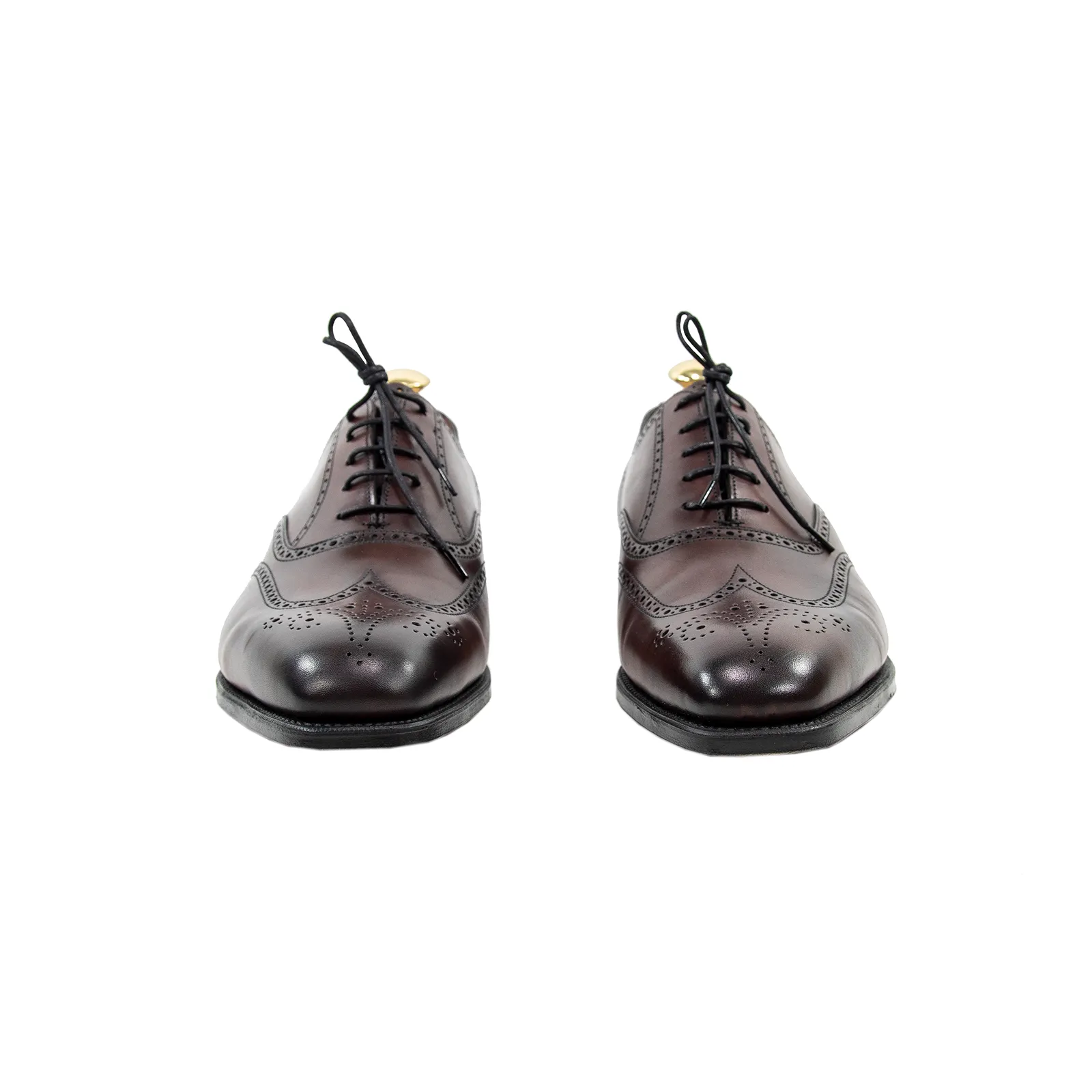 NIB $1315 Edward Green Inverness E888 Burgundy Antique Wingtip Shoes   Trees
