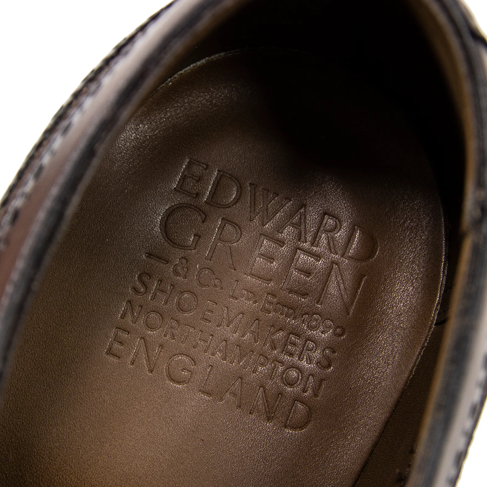 NIB $1605 Edward Green Harrogate E888 Dark Oak Mink Suede Wingtip Shoes   Trees