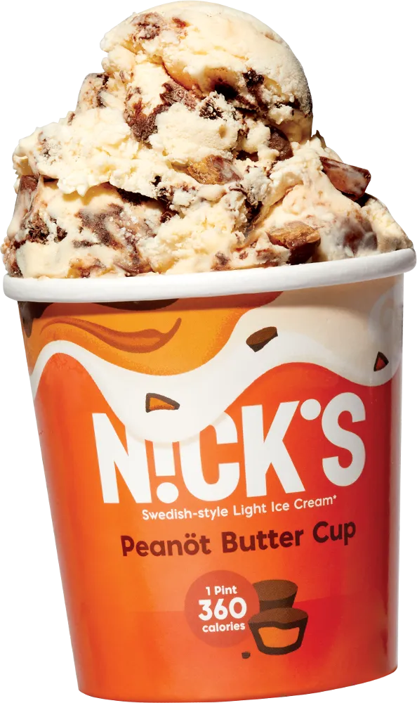 Nick's Swedish Style Light Ice Cream, Peanöt Butter Cup (8 Pints)