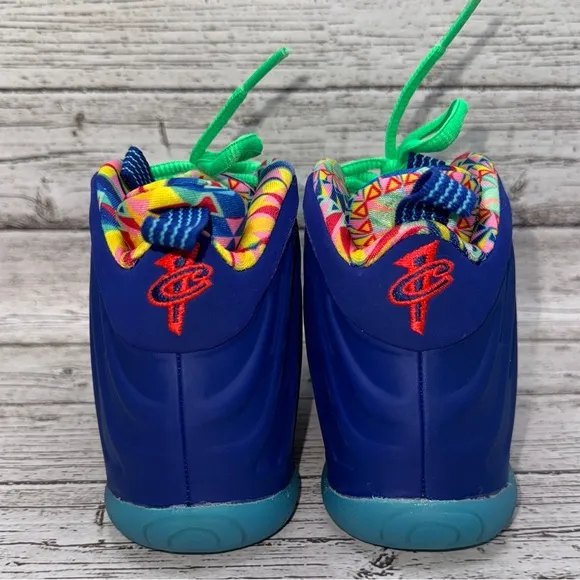 Nike Little Posite One ASW Shoes size 11 PS Deep Royal Blue Multicolor