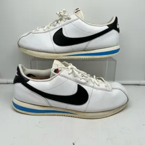 Nike Shoes Mens 10.5 Cortez White Black Photo Blue Running Sneaker DM4044-100 *