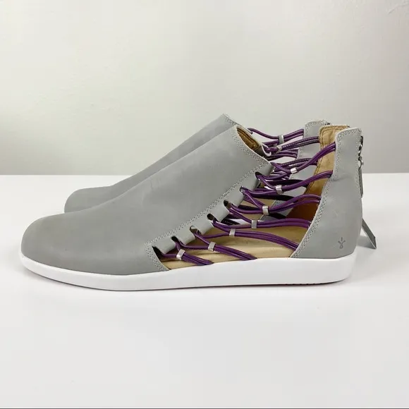 NWT Emu Australia Melina Dove Gray Leather Booties Size 41 US 10