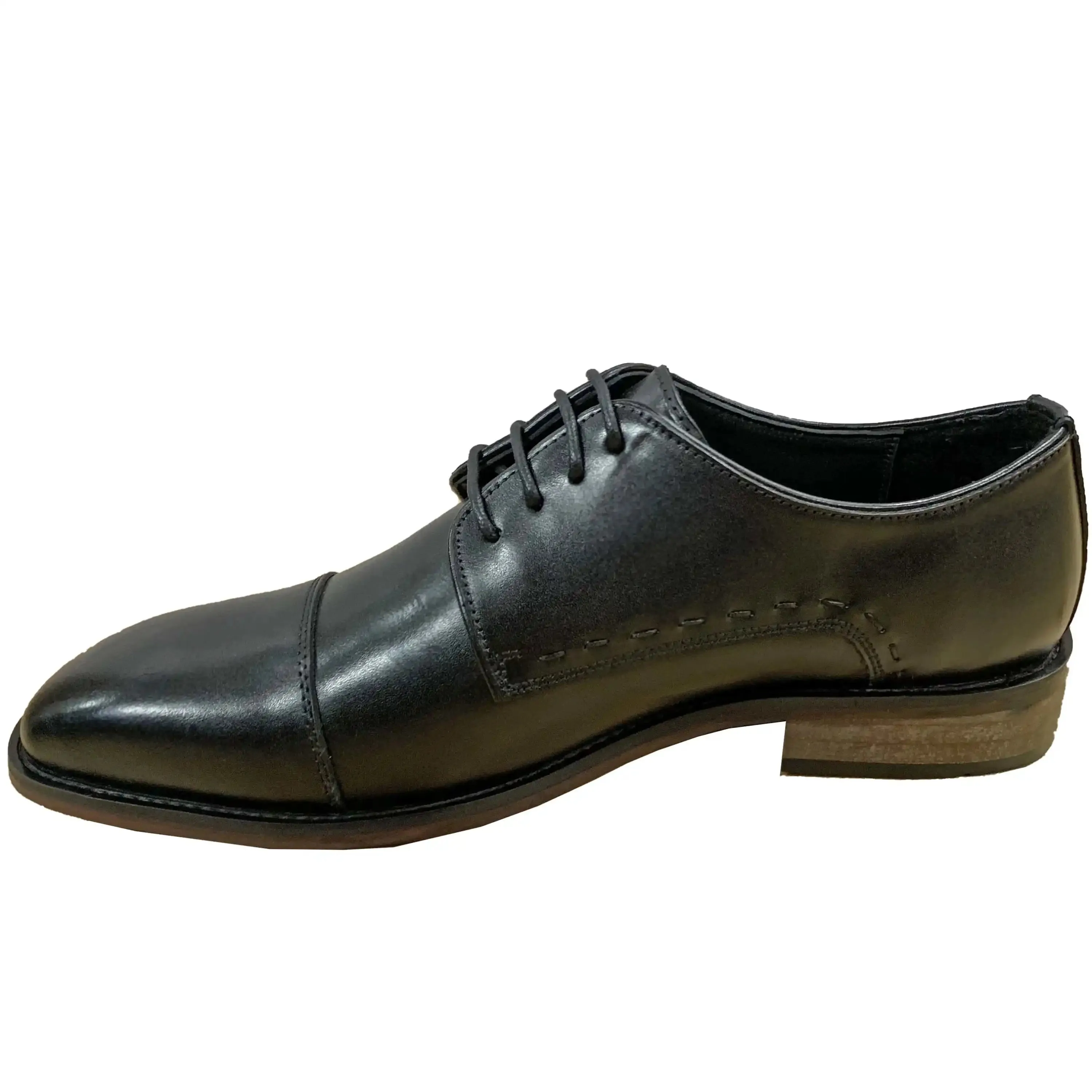 Passage Leather Formal Derby Shoes - Black