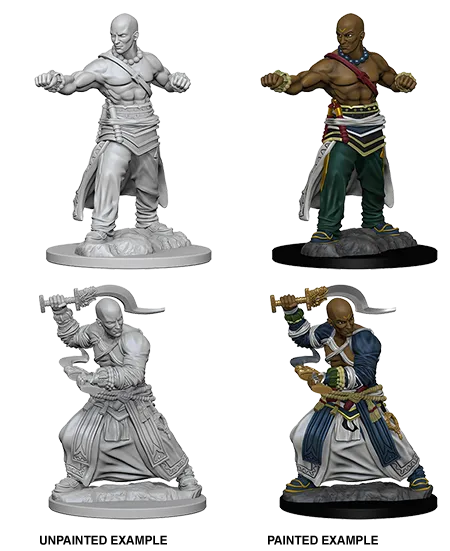 Pathfinder Deep Cuts Unpainted Miniatures: Human Male Monk