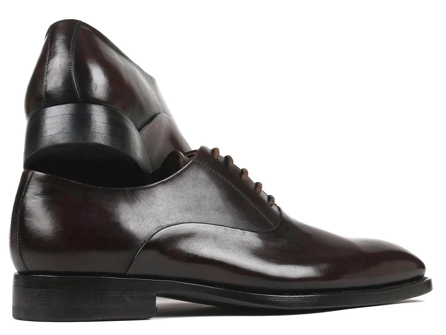 Paul Parkman Men's Plain Toe Oxfords in Brown