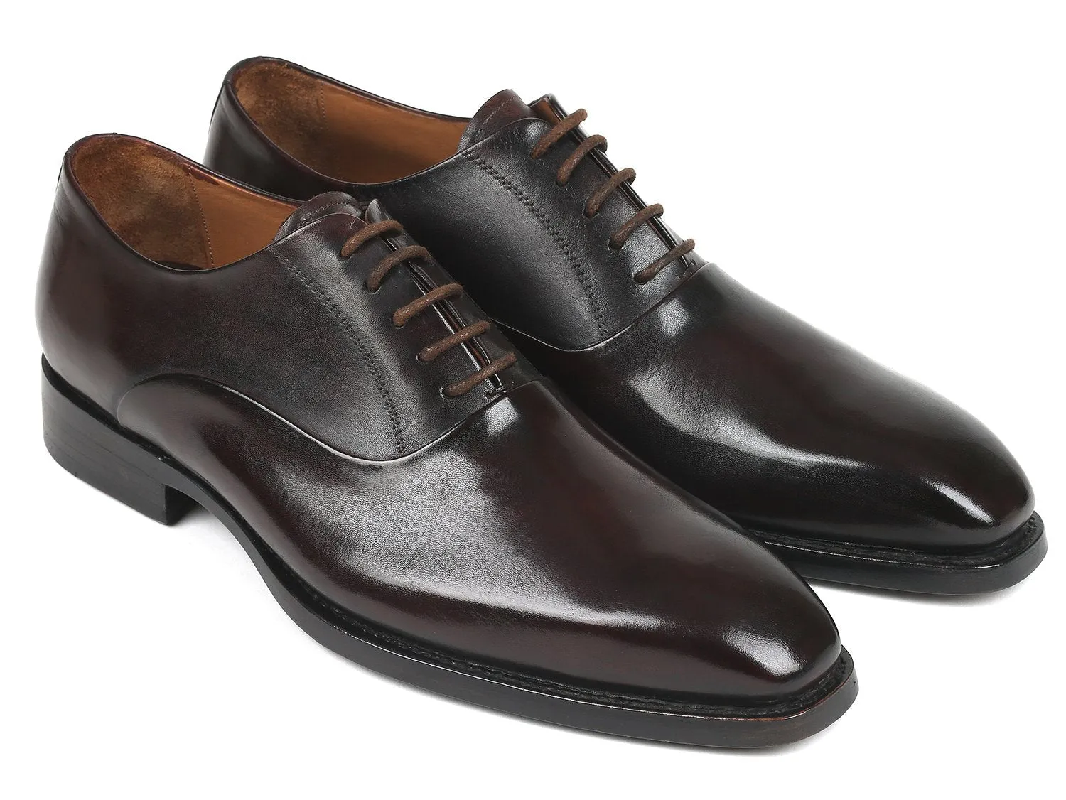 Paul Parkman Men's Plain Toe Oxfords in Brown
