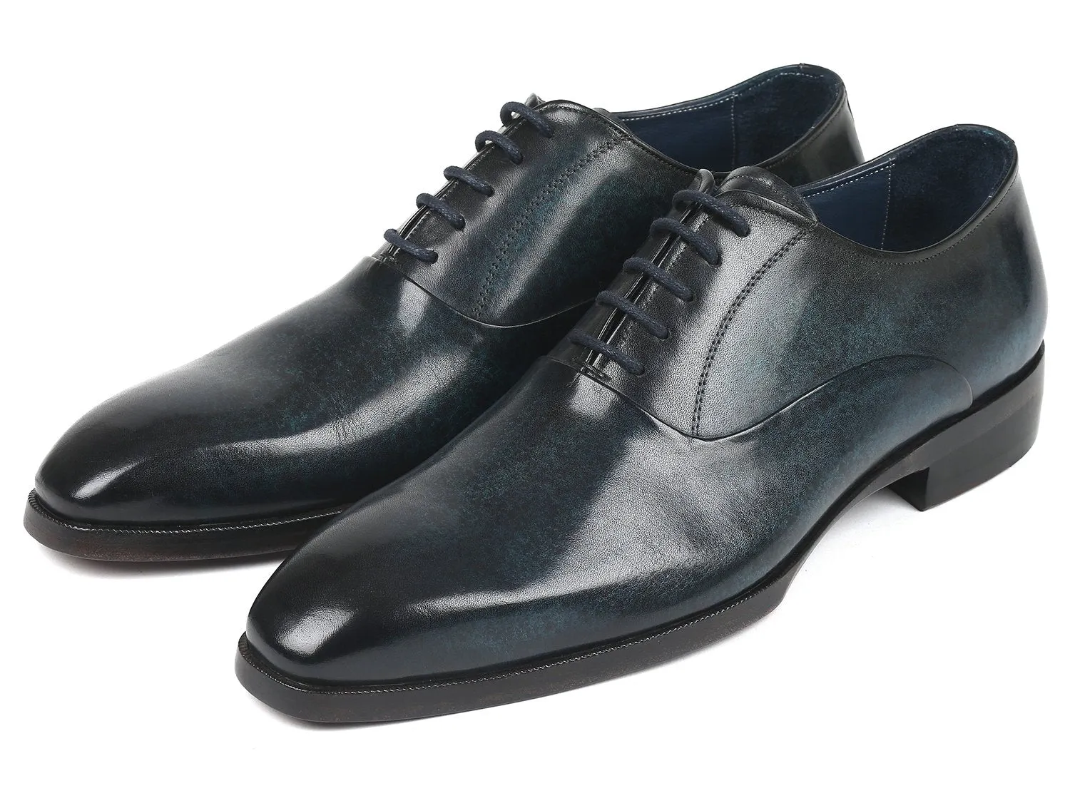 Paul Parkman Men's Plain Toe Oxfords in Navy