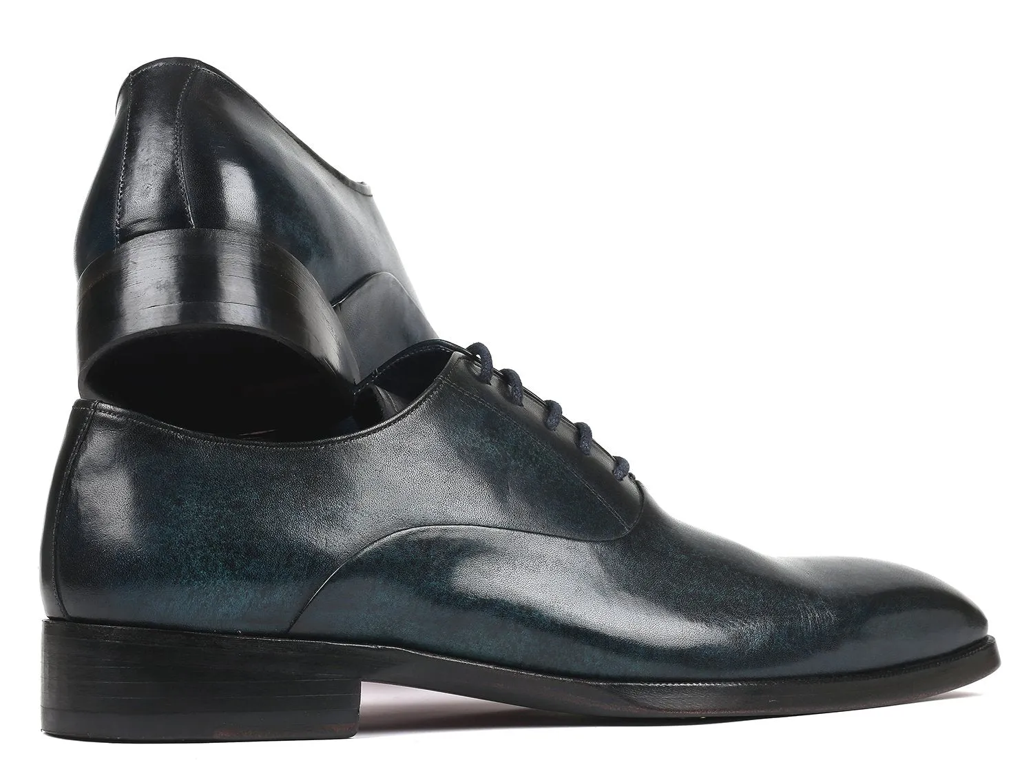 Paul Parkman Men's Plain Toe Oxfords in Navy