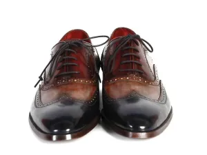 Paul Parkman Men's Three Tone Wingtip Oxfords