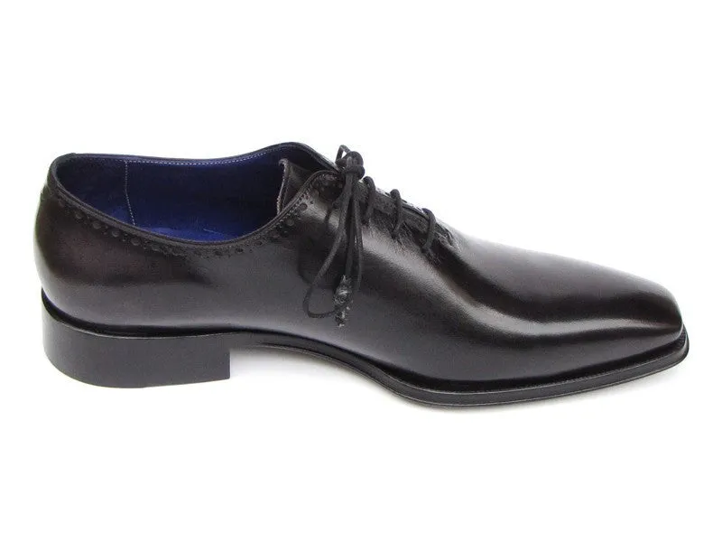 Paul Parkman Men's Wholecut Leather Oxfords in Black