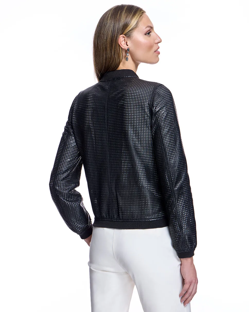 Perforated Leather Jacket