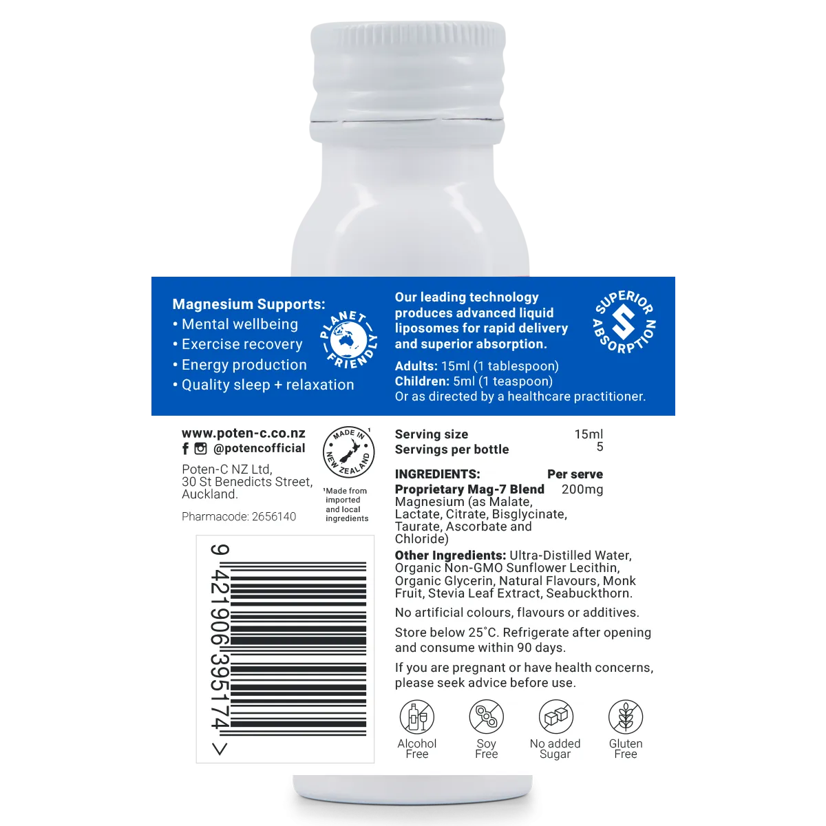 Poten-C Superdose Magnesium 200mg