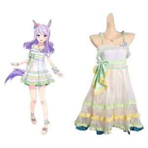 Pretty Derby - Mejiro McQueen Cosplay Costume Dress Swimsuit Outfits  Halloween Carnival Suit