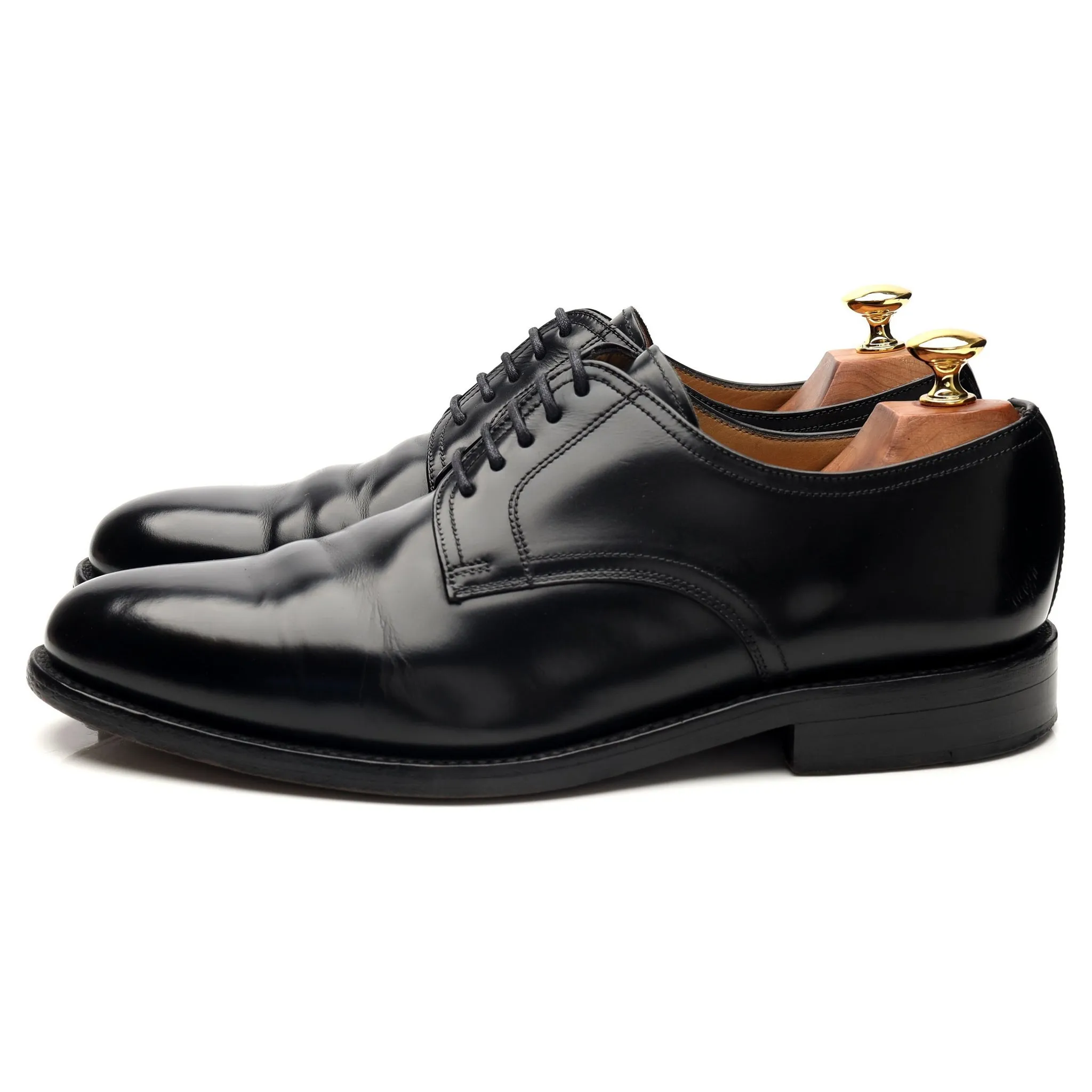 'Putney' Black Leather Derby UK 8.5 F