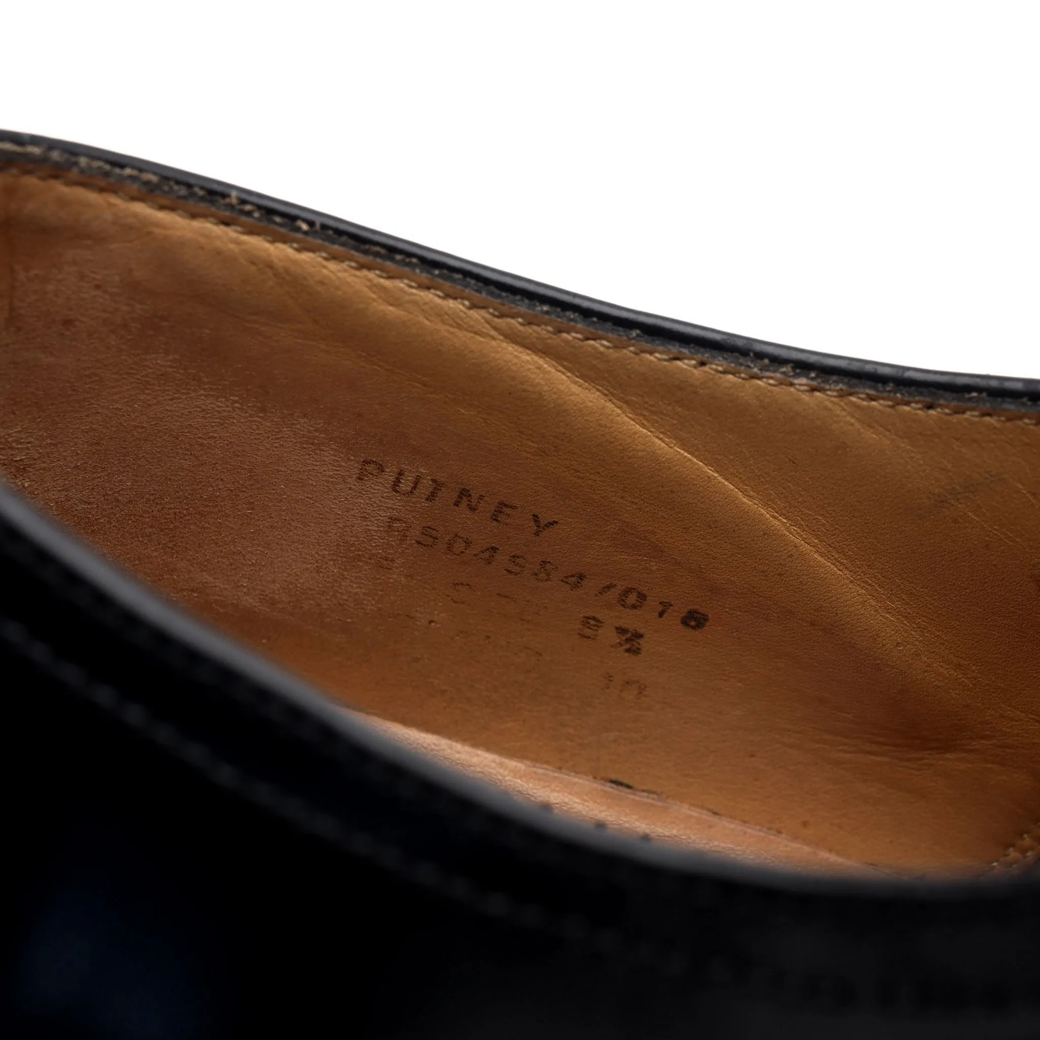 'Putney' Black Leather Derby UK 8.5 F