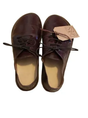 "The Drifter Leather” Shoes PLAIN TOE DERBY IN GLORIOUS BROWN