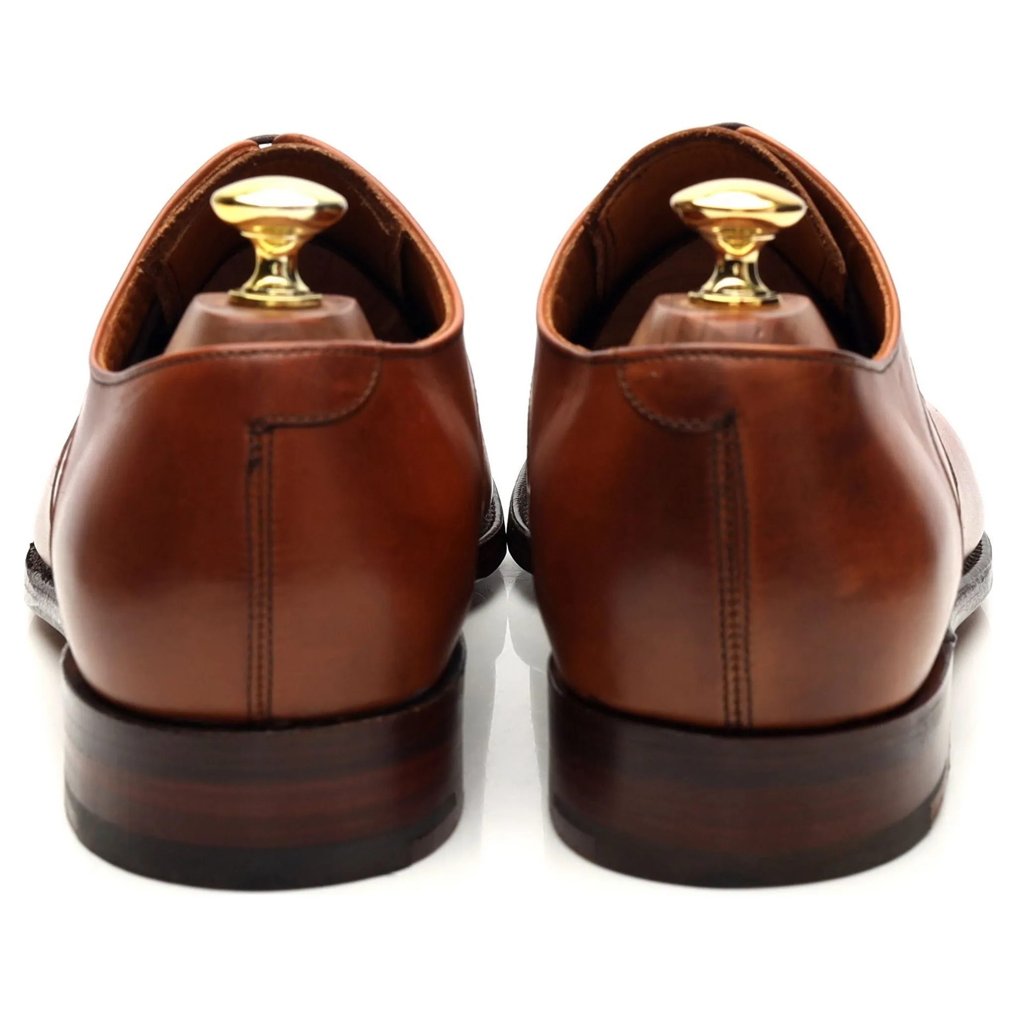 'Rainham' Tan Brown Leather Oxford UK 8.5 F