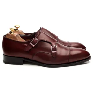 'Ramsey' Burgundy Leather Double Monk Strap UK 11 F