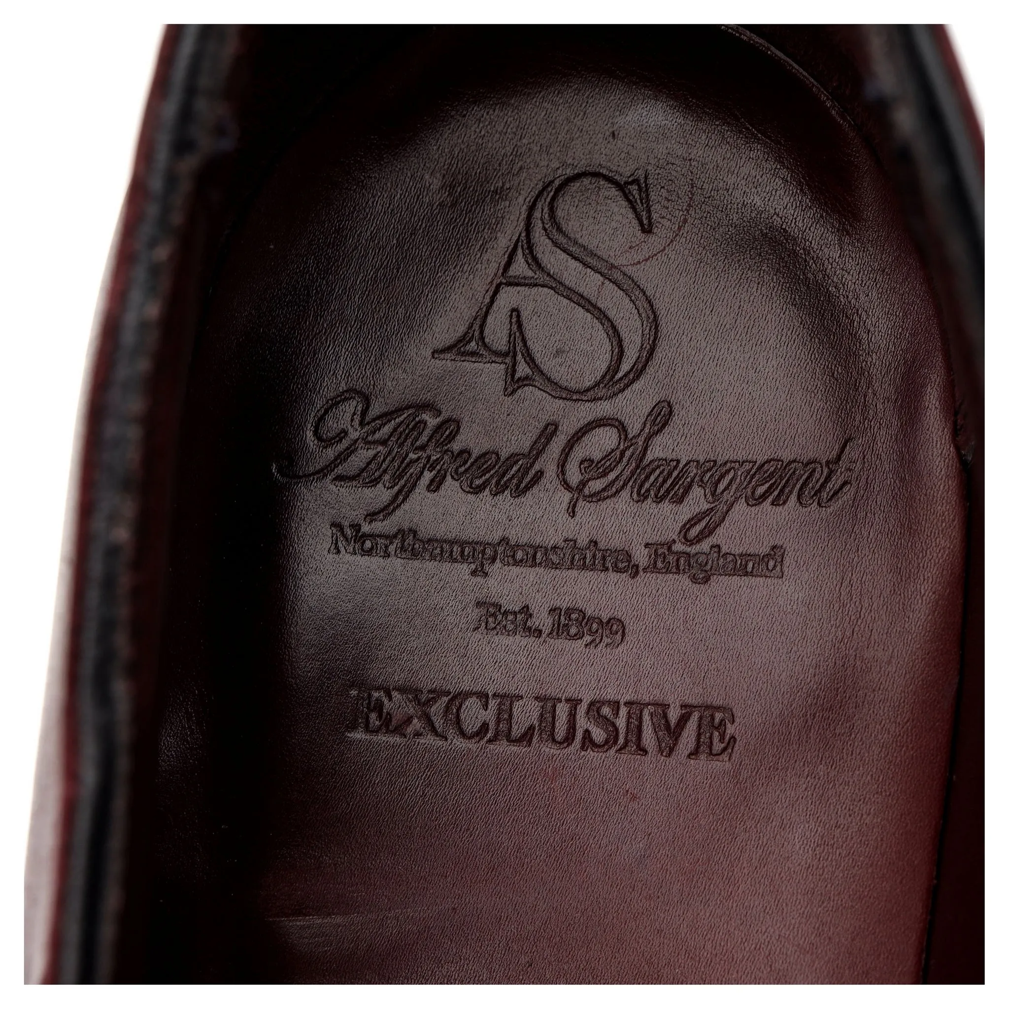 'Ramsey' Burgundy Leather Double Monk Strap UK 11 F