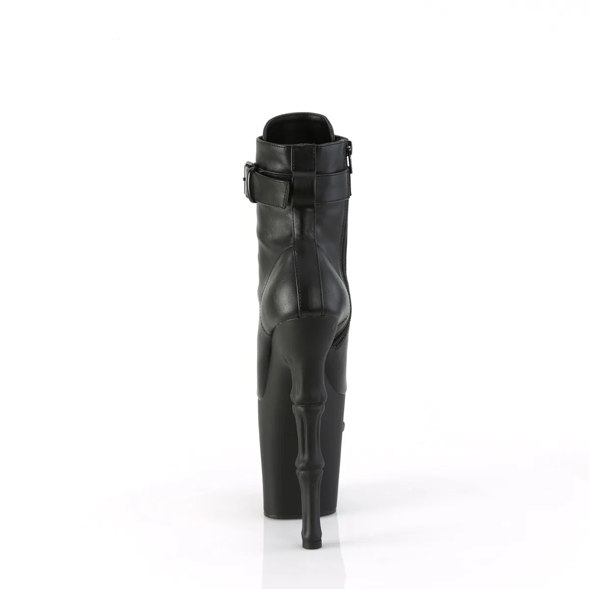 RAPTURE-1032  Black Faux Leather/Black Matte
