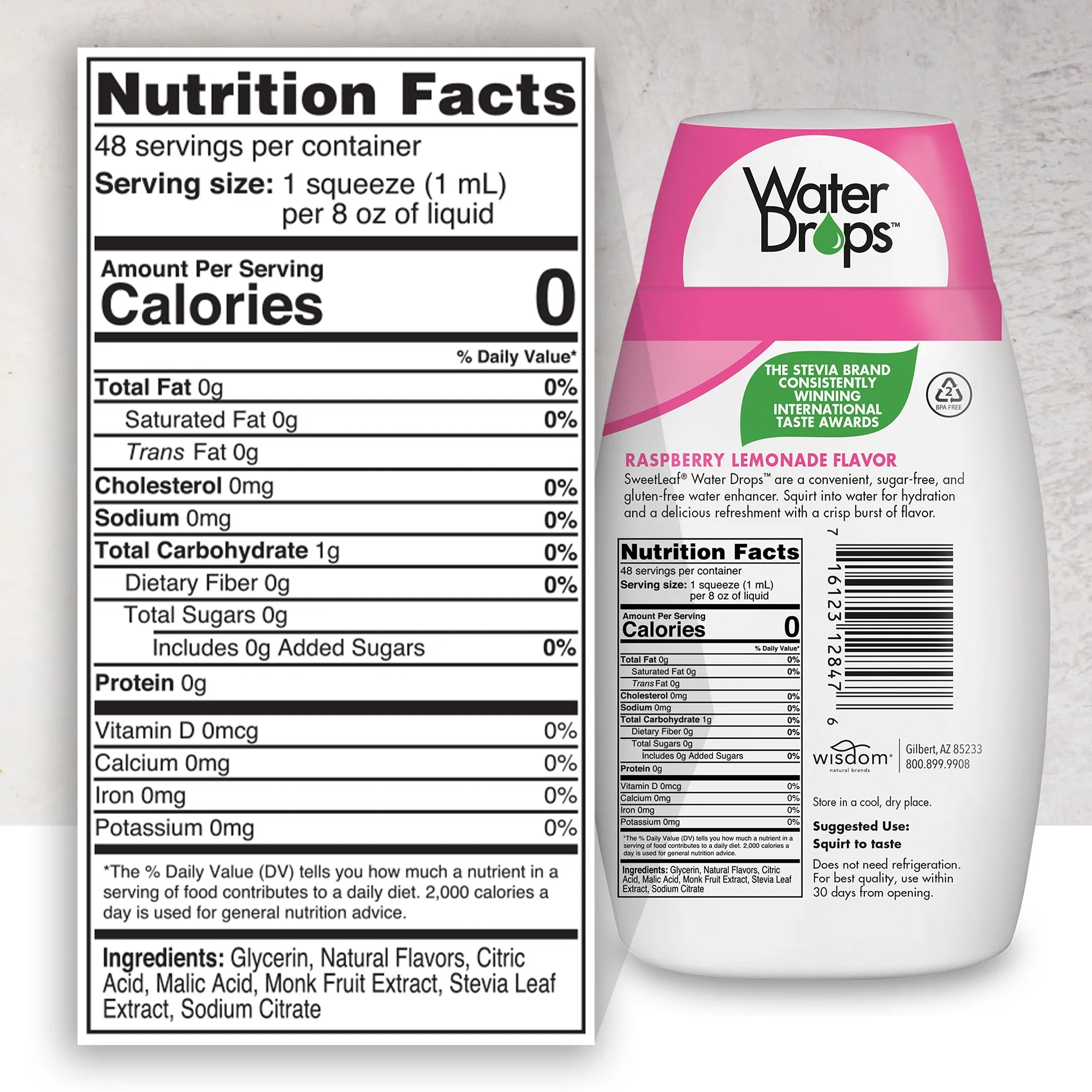Raspberry Lemonade Water Drops®, 1.62 oz
