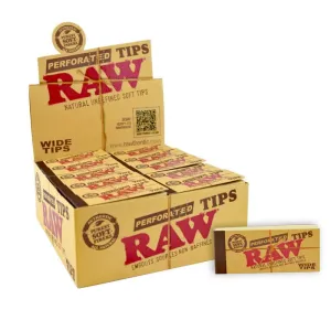 Raw Wide Perforated Tips