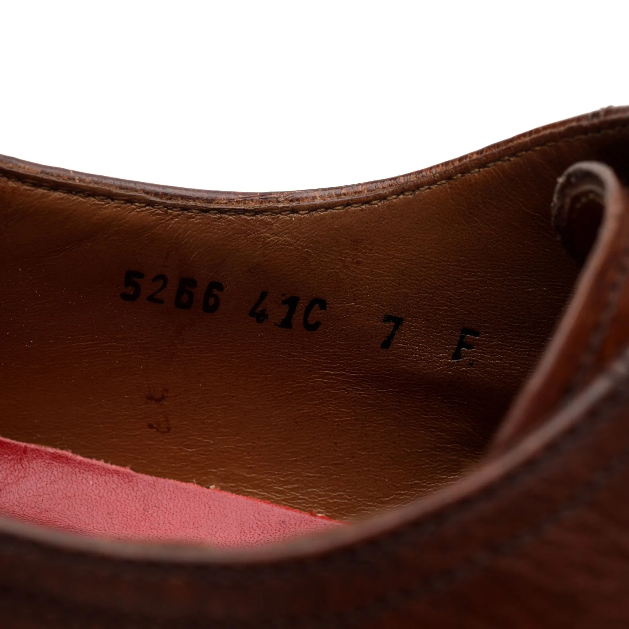 'Rhys' Brown Leather Derby UK 7 F