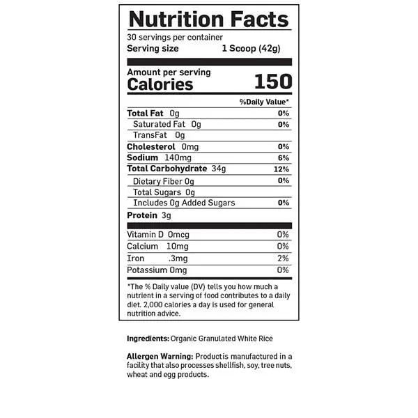 Rice 'N Grinds - Unflavored, 30 Servings