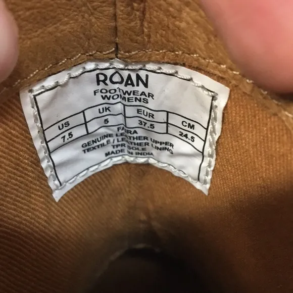 Roan Bed Stu Women’s Faira Tan Crust Gearshift Boot Size 7.5 Like-NEW Condition
