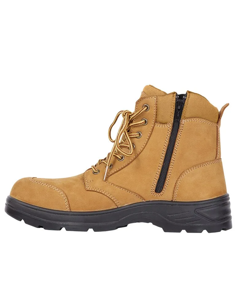 ROCKMAN JB SAFETY BOOTS -SIDE ZIP, SLIP SAFE