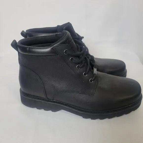 Rockport Men’s Northfield Plain Toe Black Waterproof Boot Size 10 W Hydro-Shield