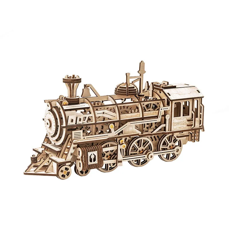 ROKR Locomotive LK701 Robotime  Mechanical Gears Puzzle Kit