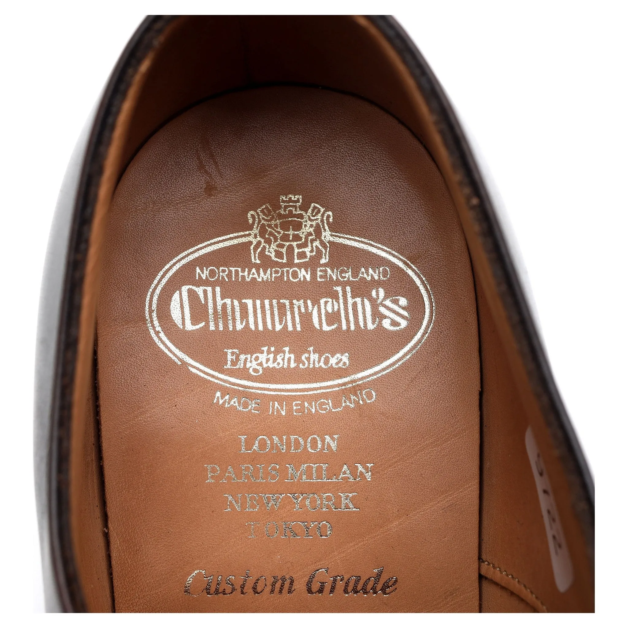 Royal Collection 'Duke' Dark Brown Leather Oxford Brogues UK 6.5 F