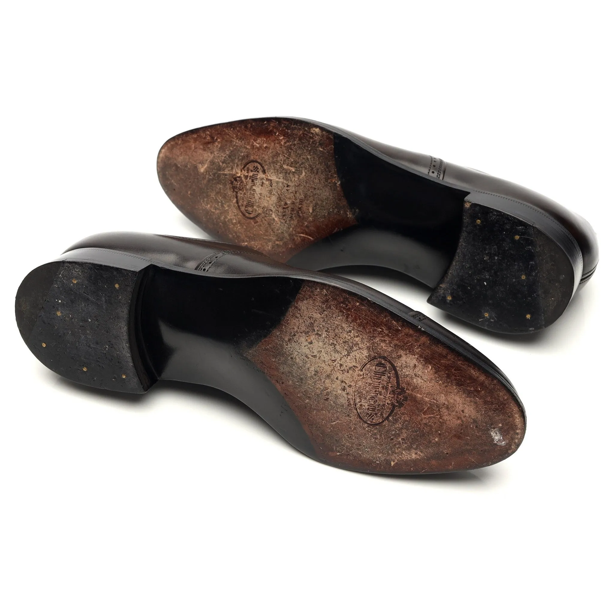 Royal Collection 'Duke' Dark Brown Leather Oxford Brogues UK 6.5 F
