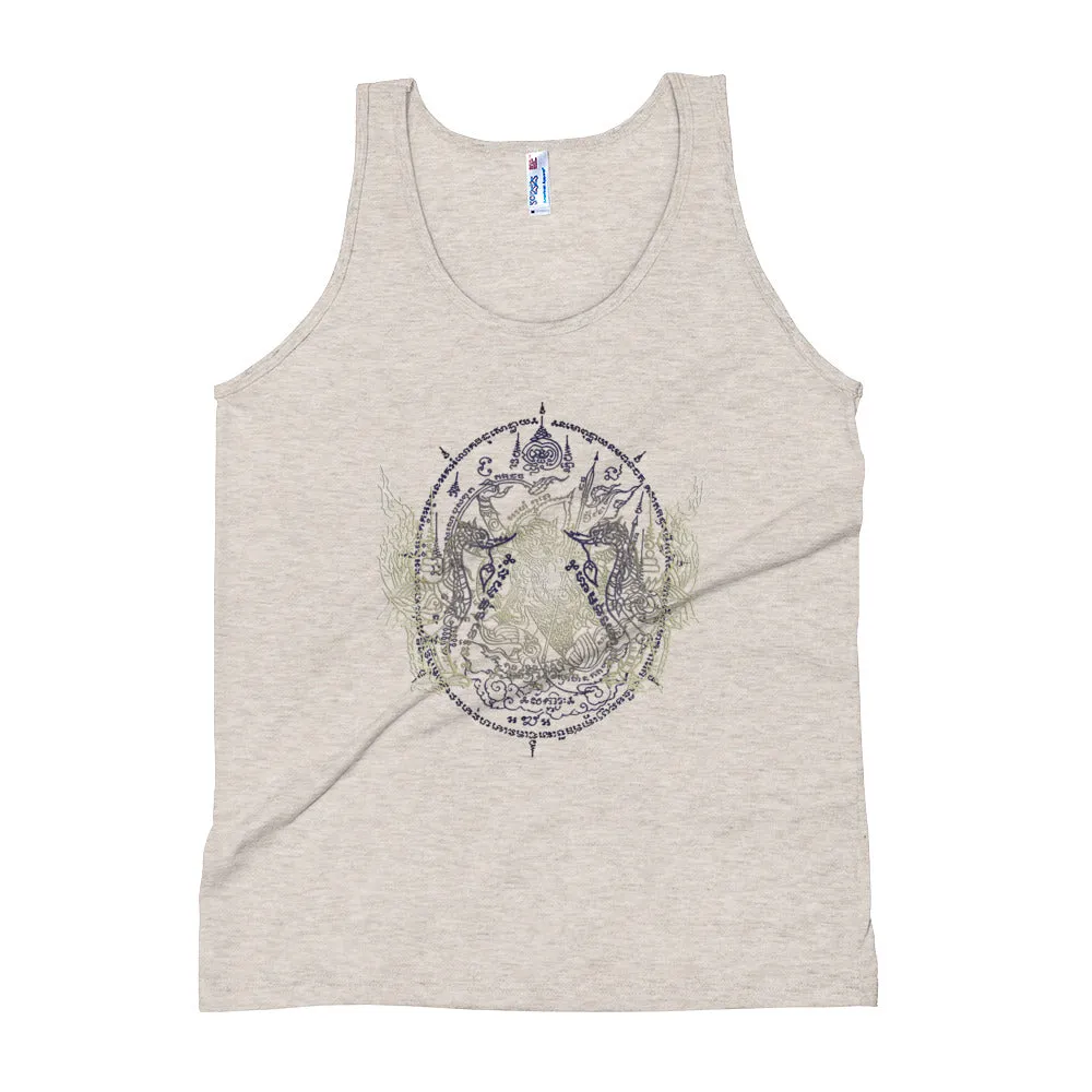 Sacred Geometry Thai Buddhist Tattoos Mandala 3, Unisex Tank Top