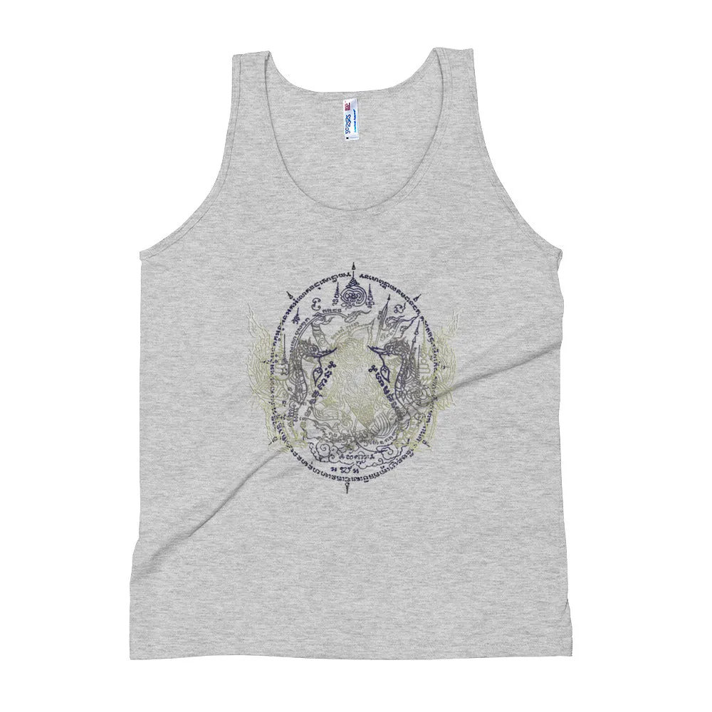 Sacred Geometry Thai Buddhist Tattoos Mandala 3, Unisex Tank Top